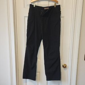 5.11 Tactical Black Dress Pants with Full Length and Smooth Fabric
